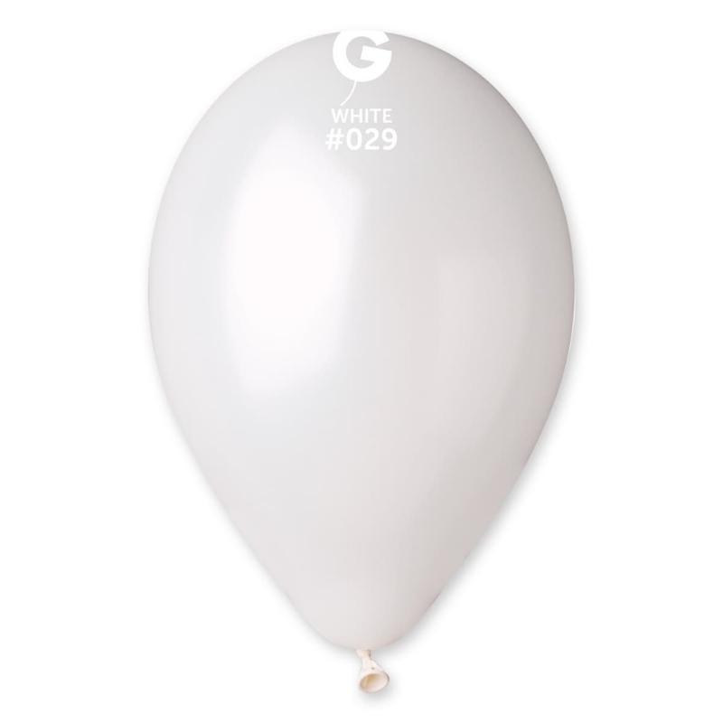 Metallic White Balloon